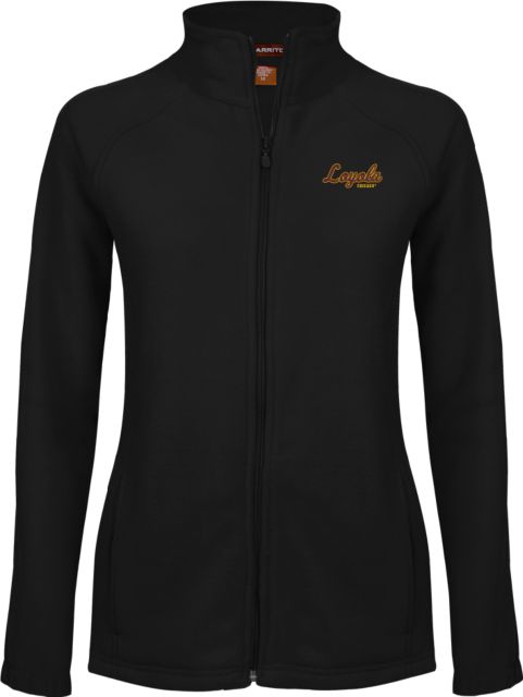 Loyola Chicago Ladies Fleece Full Zip Jacket Script Mark - ONLINE ONLY