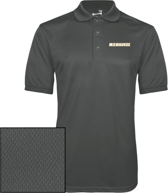 Wisconsin Milwaukee Dry Mesh Polo University of Wisconsin Milwaukee Wordmark Flat - ONLINE ONLY