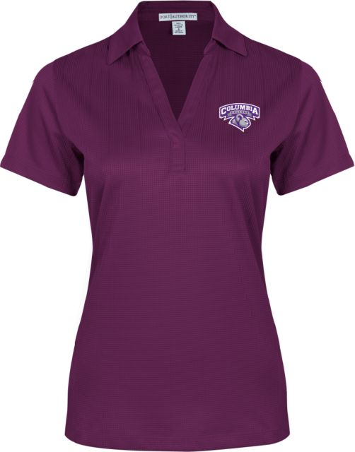 Columbia College (SC) Womens Performance Fine Jacquard Polo Primary Mark - ONLINE ONLY