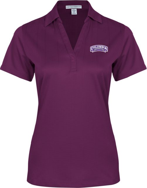 Columbia College (SC) Womens Performance Fine Jacquard Polo Wordmark - ONLINE ONLY