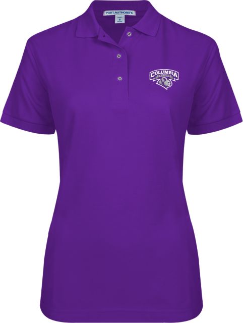 Columbia College (SC) Womens Silk Touch Pique Polo Primary Mark - ONLINE ONLY