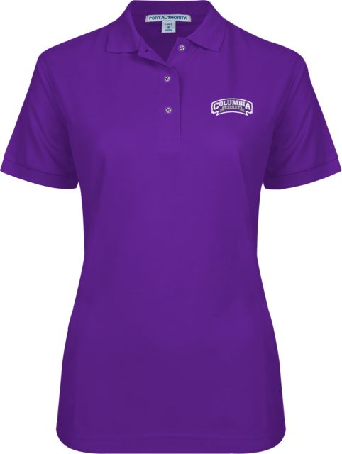 Columbia College (SC) Womens Silk Touch Pique Polo Wordmark - ONLINE ONLY