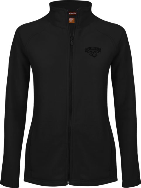 Columbia College (SC) Womens Fleece Full Zip Jacket Primary Mark - ONLINE ONLY