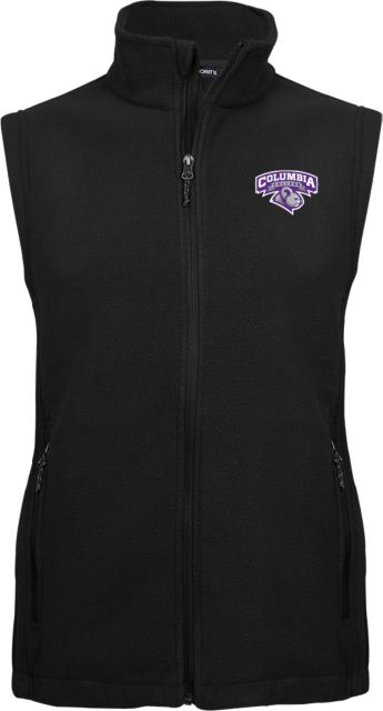 Columbia College (SC) Fleece Full Zip Vest Primary Mark - ONLINE ONLY