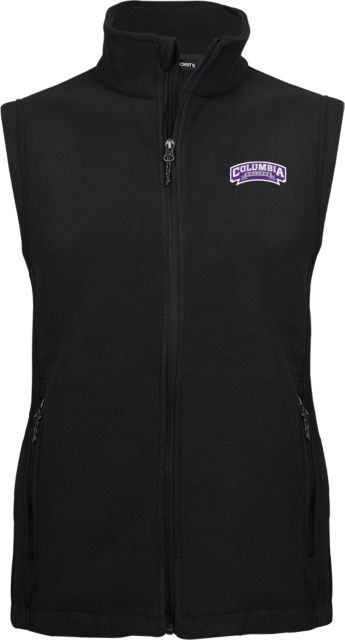 Columbia College (SC) Fleece Full Zip Vest Wordmark - ONLINE ONLY