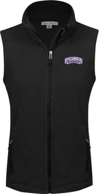 Columbia College (SC) Womens Fleece Full Zip Vest Wordmark - ONLINE ONLY