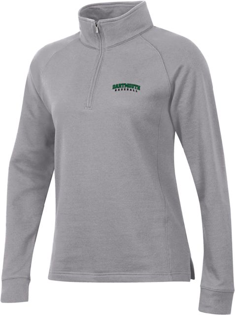 Dartmouth Gear Womens Heather 1/4 Zip Baseball - ONLINE ONLY