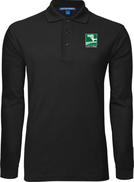 Laney College Long Sleeve Polo Laney College Logo - ONLINE ONLY