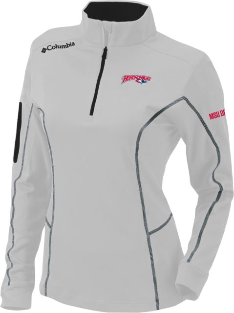MSU Denver Columbia Womens Omni Wick Shotgun 1/4 Zip Roadrunners With Roadrunner Head
