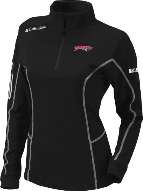 MSU Denver Columbia Womens Omni Wick Shotgun 1/4 Zip Roadrunners With Roadrunner Head