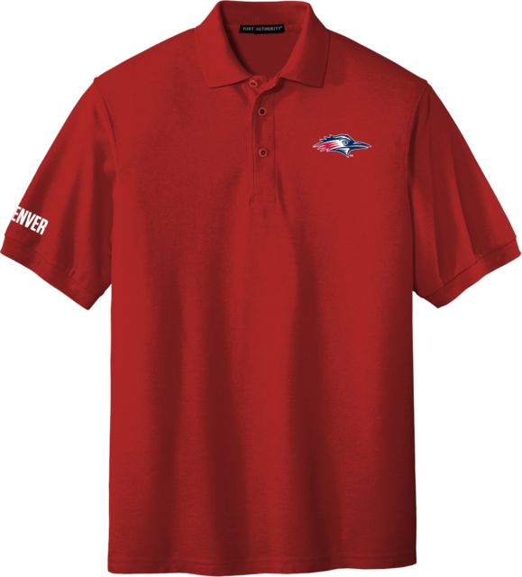 MSU Denver Silk Touch Polo Roadrunner Head