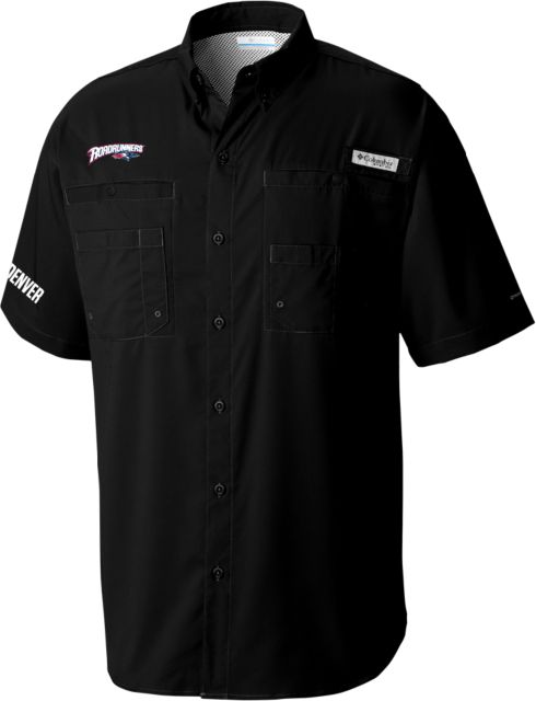 MSU Denver Columbia Tamiami Performance Short Sleeve Shirt Roadrunners With Roadrunner Head