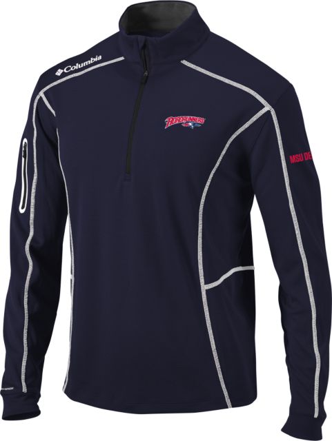 MSU Denver Columbia Omni Wick Shotgun 1/4 Zip Roadrunners With Roadrunner Head