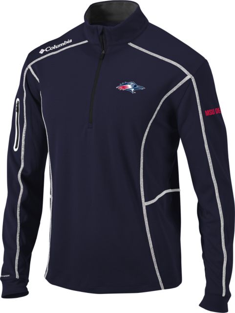 MSU Denver Columbia Omni Wick Shotgun 1/4 Zip Roadrunner Head