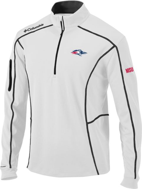 MSU Denver Columbia Omni Wick Shotgun 1/4 Zip Roadrunner Head