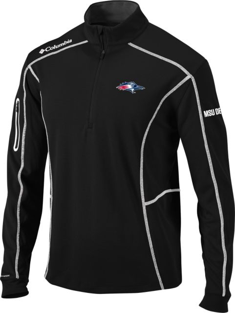 MSU Denver Columbia Omni Wick Shotgun 1/4 Zip Roadrunner Head
