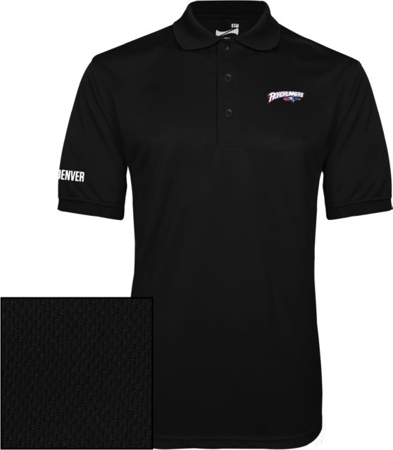 MSU Denver Dry Mesh Polo Roadrunners With Roadrunner Head