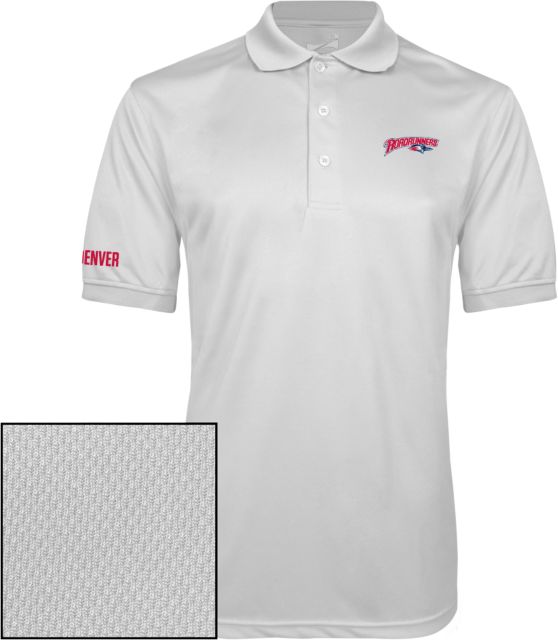 MSU Denver Dry Mesh Polo Roadrunners With Roadrunner Head