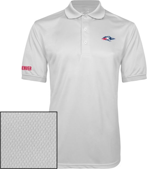 MSU Denver Dry Mesh Polo Roadrunner Head