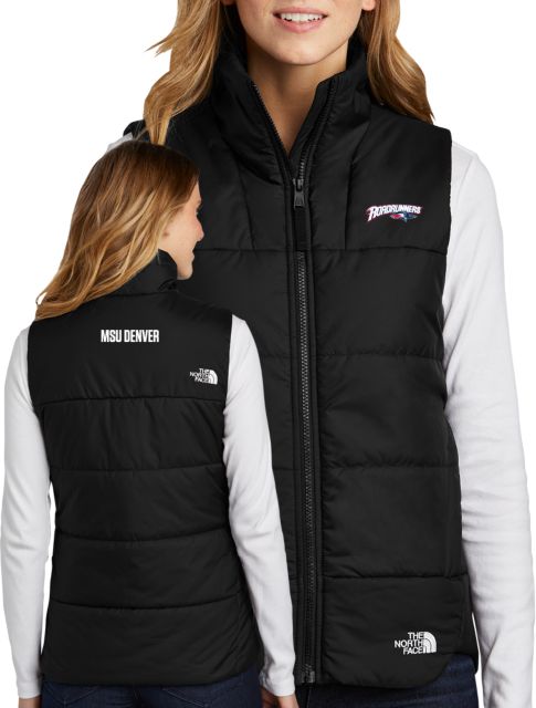 MSU Denver The North Face Womens Everyday Insulated Vest Roadrunners With Roadrunner Head