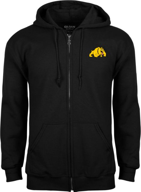 Bowie State Fleece Full Zip Hoodie Primary Mark - ONLINE ONLY