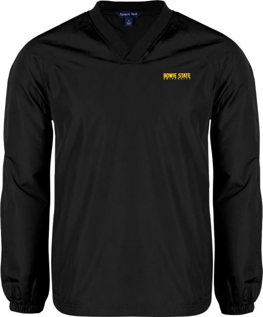 Bowie State V Neck Raglan Windshirt Bowie State University Stacked - ONLINE ONLY