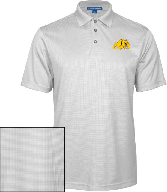 Bowie State Performance Fine Jacquard Polo Primary Mark - ONLINE ONLY