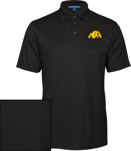 Bowie State Performance Fine Jacquard Polo Primary Mark - ONLINE ONLY