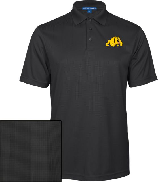 Bowie State Performance Fine Jacquard Polo Primary Mark - ONLINE ONLY