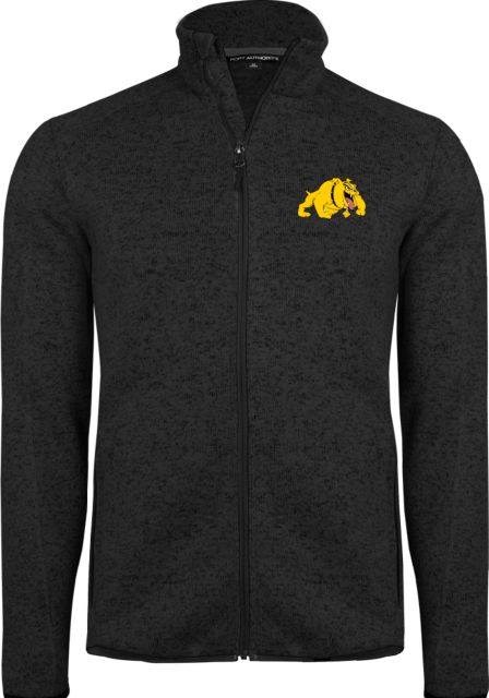 Bowie State Heather  Sweater Fleece Jacket Primary Mark - ONLINE ONLY