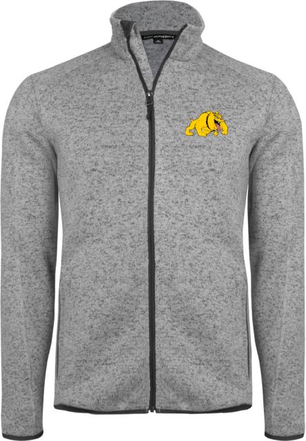 Bowie State Heather Sweater Fleece Jacket Primary Mark - ONLINE ONLY