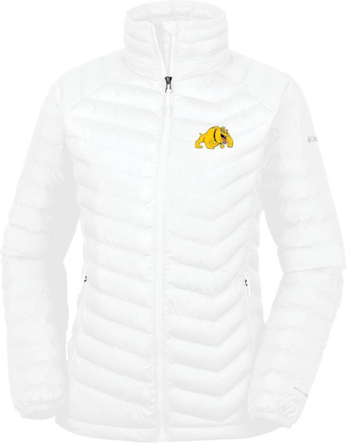 Bowie State Columbia Womens Powder Lite Jacket Primary Mark - ONLINE ONLY