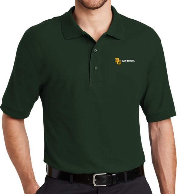 Baylor Easycare Pique Polo Law School Simplified Horizontal - ONLINE ONLY