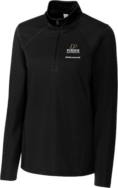 Purdue C&B Womens Clique Ice Pique Half Zip Purdue - Winifred Parker Hall - ONLINE ONLY