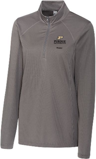 Purdue C&B Womens Titan Clique Ice Pique Half Zip Purdue - Windsor - ONLINE ONLY