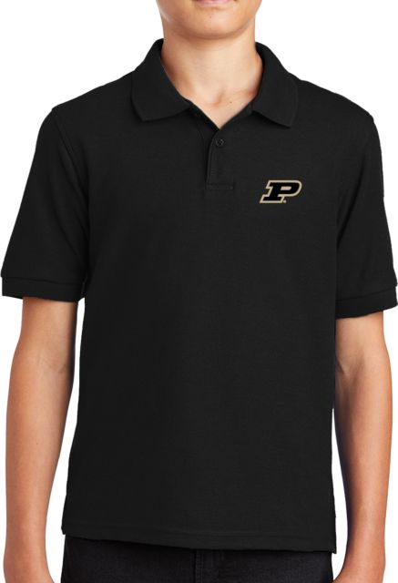 Purdue Youth Silk Touch Polo Primary Athletic Mark