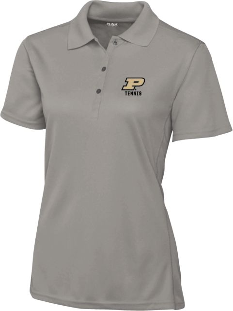 Purdue C&B Womens Clique Ice Pique Polo Purdue P - Tennis