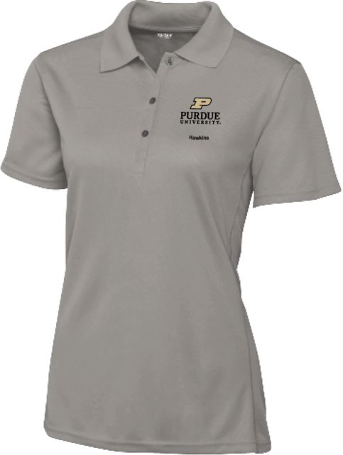 Purdue C&B Womens Clique Ice Pique Polo Purdue - Hawkins - ONLINE ONLY