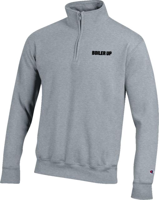 Purdue Champion Fleece 1/4 Zip Boiler Up Athletic Wordmark