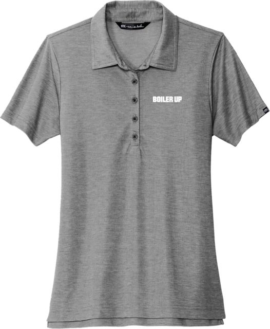 Purdue Travis Mathew Womens Oceanside Polo Boiler Up Athletic Wordmark