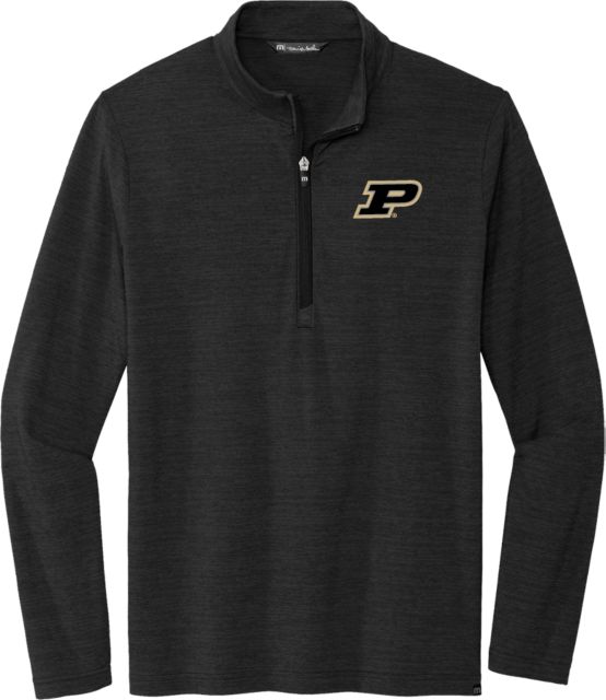 Purdue Travis Mathew Crestview 1/4 Zip Pullover Primary Athletic Mark