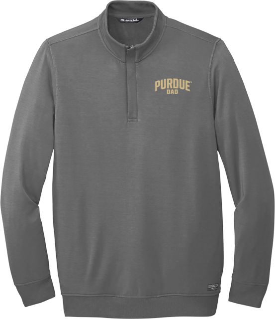 Purdue TravisMathew Newport 1/4 Zip Fleece Arched Purdue Dad - ONLINE ONLY