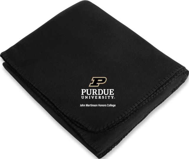 Purdue Arctic Fleece Blanket Purdue - John Martinson Honors College Vertical - ONLINE ONLY