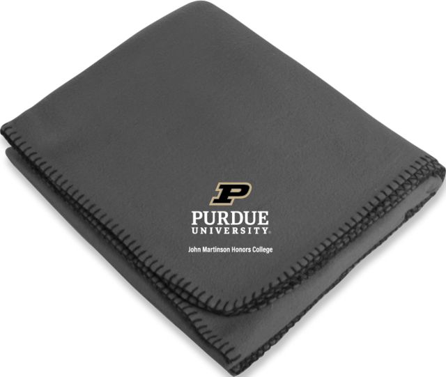 Purdue Arctic Fleece Blanket Purdue - John Martinson Honors College Vertical - ONLINE ONLY