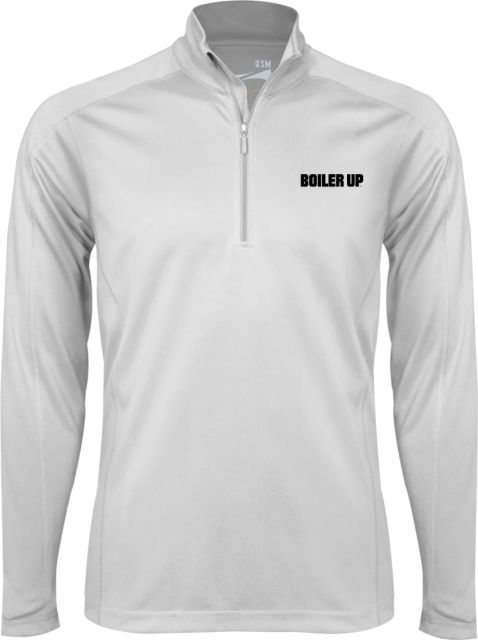 Purdue Syntrel Interlock 1/4 Zip Boiler Up Athletic Wordmark