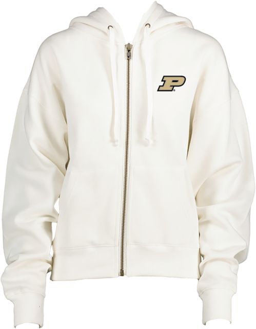 Purdue Enza Womens Boxy Full Zip Hood Primary Athletic Mark