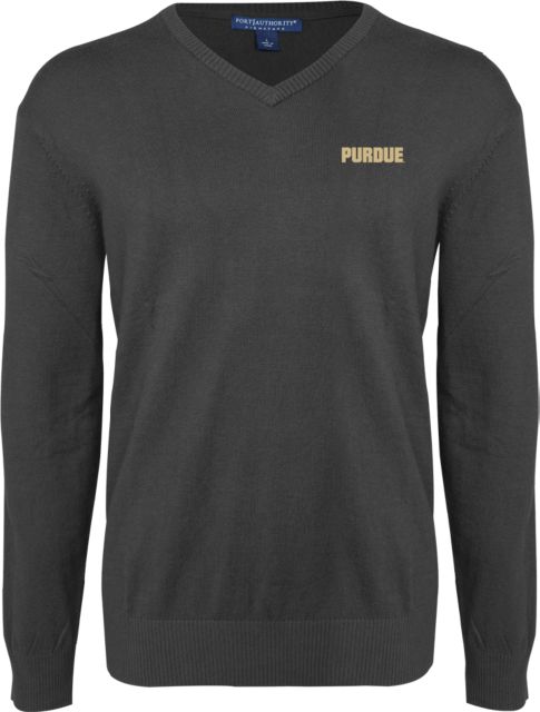 Purdue VNeck Sweater Purdue Athletic Wordmark