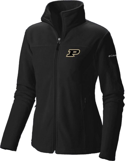 Purdue Columbia Womens Full Zip Fleece Jacket Primary Athletic Mark ONLINE ONLY