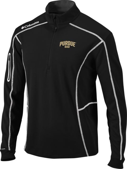 Purdue Columbia Omni Wick Shotgun 1/4 Zip Arched Purdue Dad - ONLINE ONLY