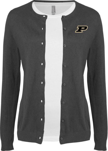 Purdue Cardigan Sweater Primary Athletic Mark